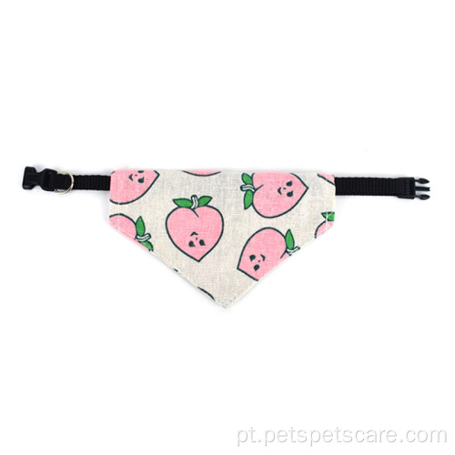 Conjunto de bandana coleira para animais de estimação na moda